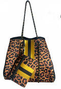 Leopard Brown Gold Tote Bag
