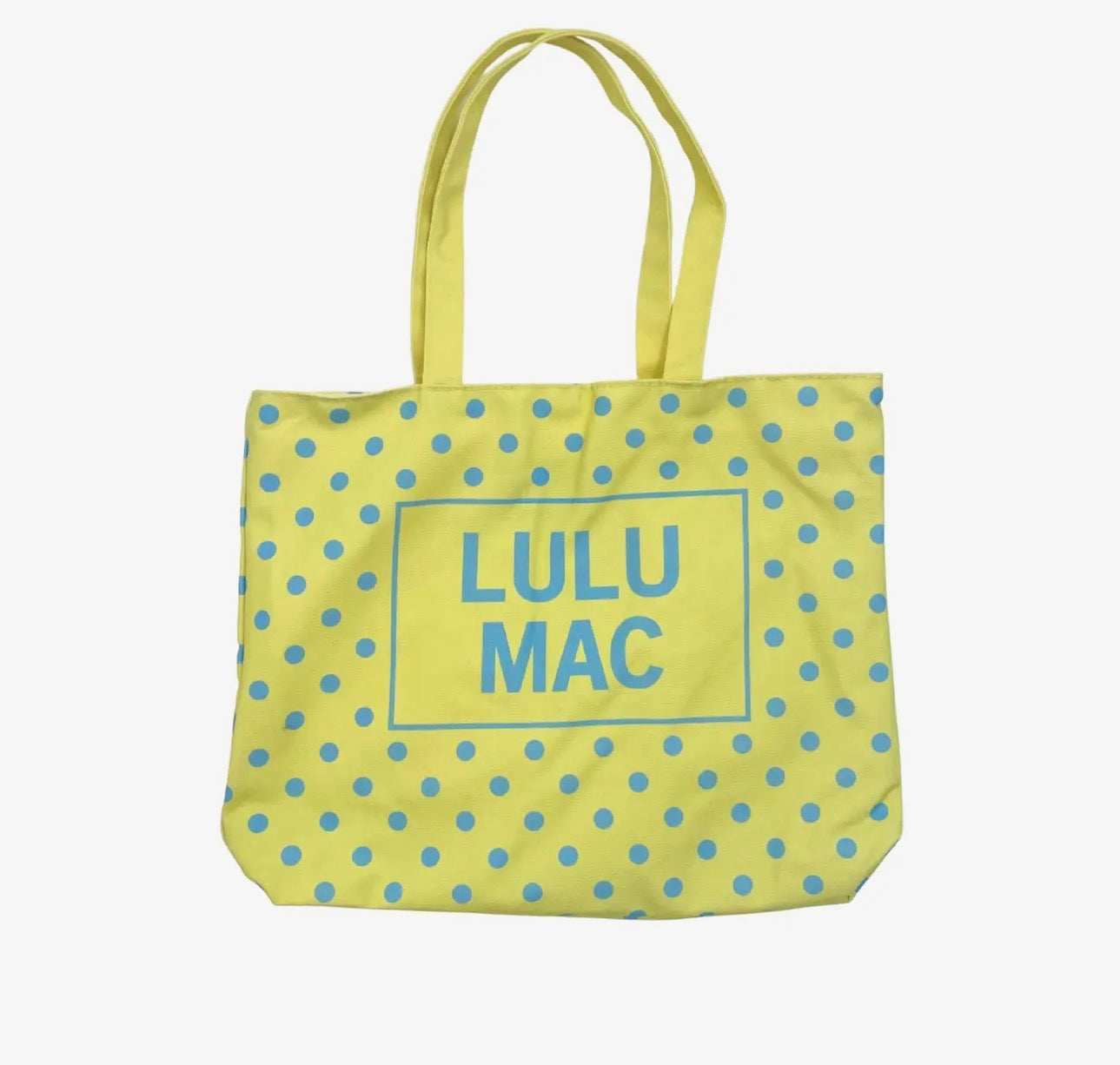 Lulu Mac Tote Yellow/Light Blue Dots