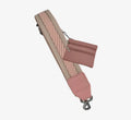 Crossbody Phone Holder and Wallet Pink/Tan