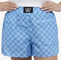 Lulu Mac Checkered Blue Boxer Shorts