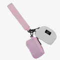 Lulu Mac Pink/White Wristlet