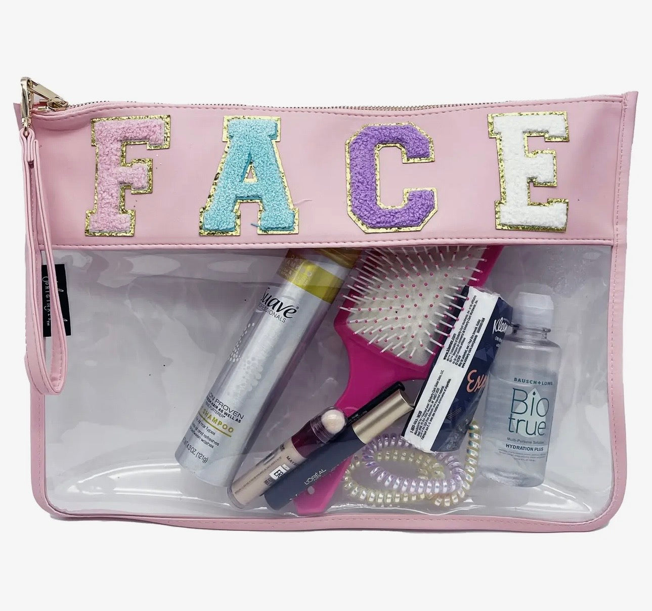 Face Pink Accessories Bag