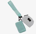 Lulu Mac White/Mint wristlet
