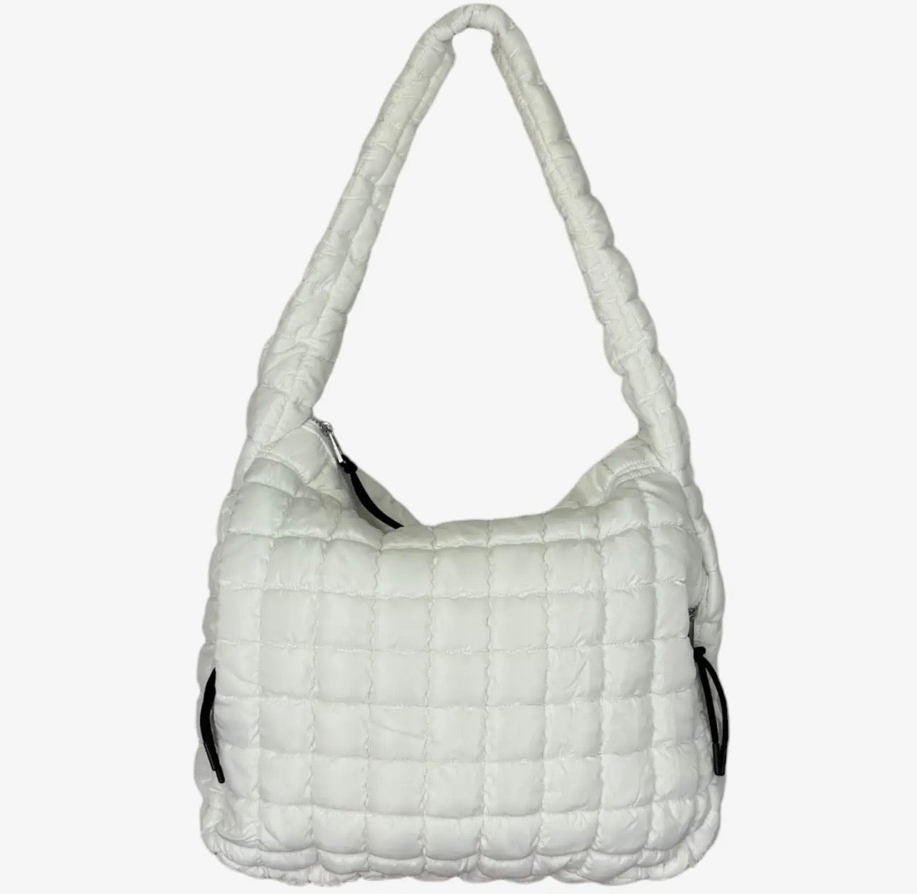 Girlie Girl Originals Quilted White Puffer Handbag
