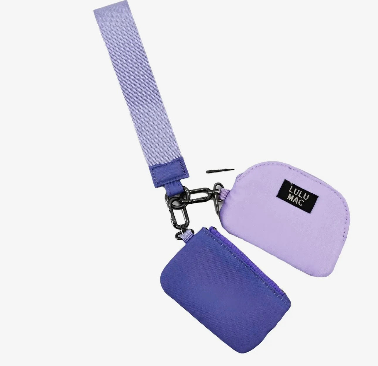 Lulu Mac Lavender/Dark Purple Wristlet