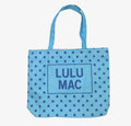 Lulu Mac Tote Light Blue/Dark Blue Dots