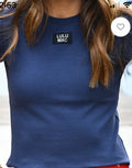 Lulu Mac Navy Blue Babydoll Shirt