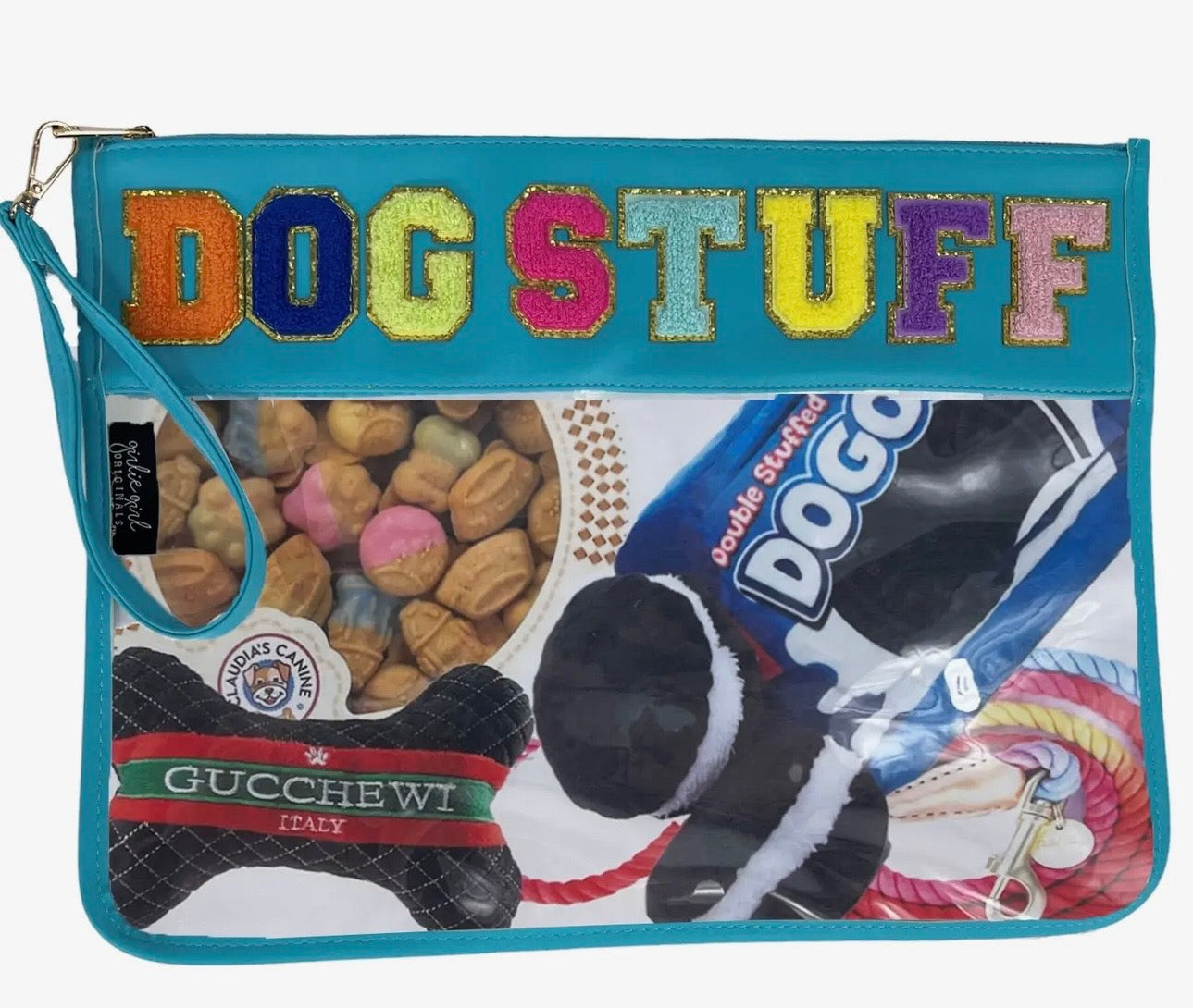 Dog Stuff Teal Accessories Bag