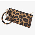 Leopard Brown Wristlet
